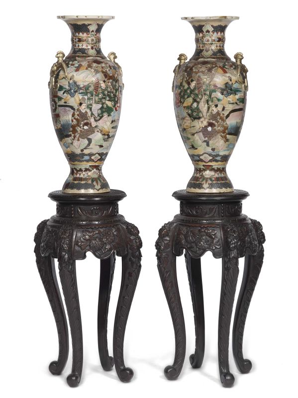 COPPIA DI VASI, FINE SECOLO XIX  - Auction FOUR CENTURIES OF STYLE BETWEEN ITALY AND FRANCE - Pandolfini Casa d'Aste