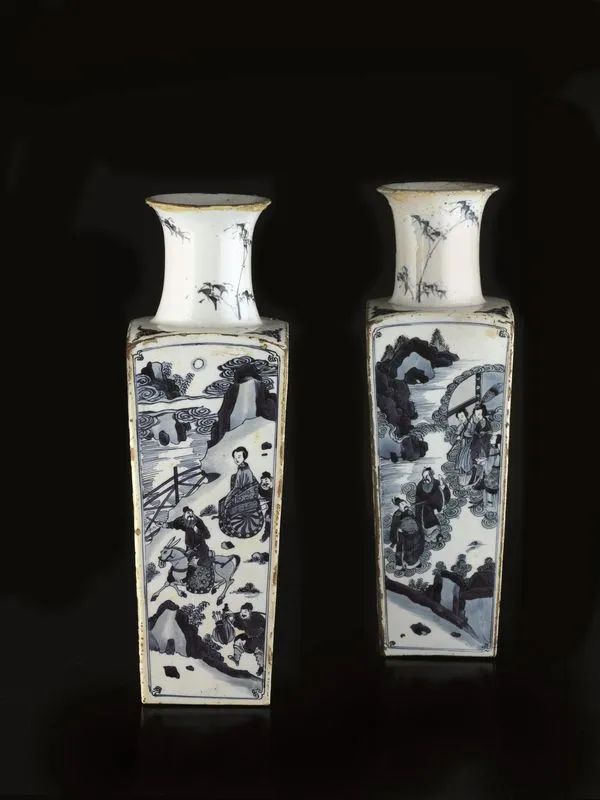 COPPIA DI VASI, CINA, DINASTIA QING, SEC. XIX  - Auction Asian Art - Pandolfini Casa d'Aste