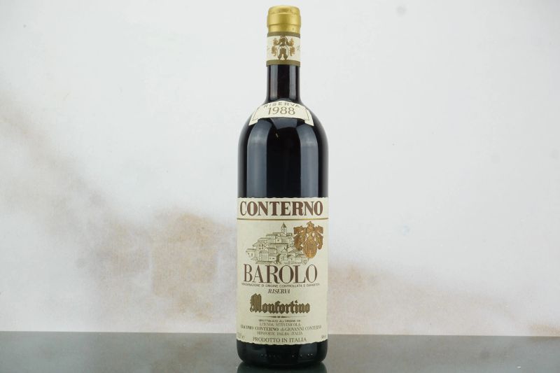 Barolo Monfortino Riserva Giacomo Conterno 1988  - Auction LA RAFFINATEZZA DELLA COMPLESSITA' - Fine and Rare Wine - Pandolfini Casa d'Aste