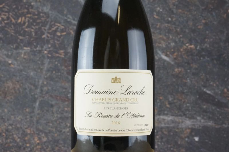 Chablis Les Blanchots Le R&eacute;serve de l&rsquo;Ob&eacute;dience Domaine Laroche 2016  - Auction Smart Wine 2.0 | Click & Drink - Pandolfini Casa d'Aste
