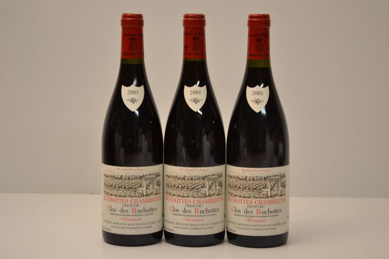 Ruchottes Chambertin Clos des Ruchottes Domaine Armand Rousseau 2001  - Asta Una Eccezionale Selezione di Vini e Distillati Internazionali da Collezioni Private - Pandolfini Casa d'Aste