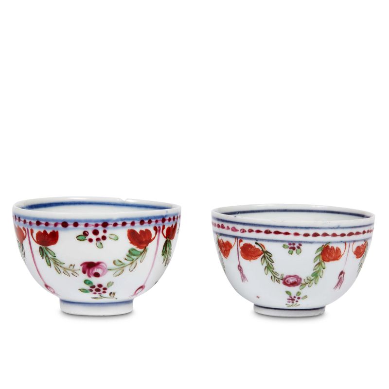 



COPPIA DI TAZZINE, NOVE, MANIFATTURA G.B. ANTONIBON &ndash; F. PAROLIN, 1780-1800  - Asta CERAMICA. MAIOLICHE E PORCELLANE DAL RINASCIMENTO AL SETTECENTO - Pandolfini Casa d'Aste