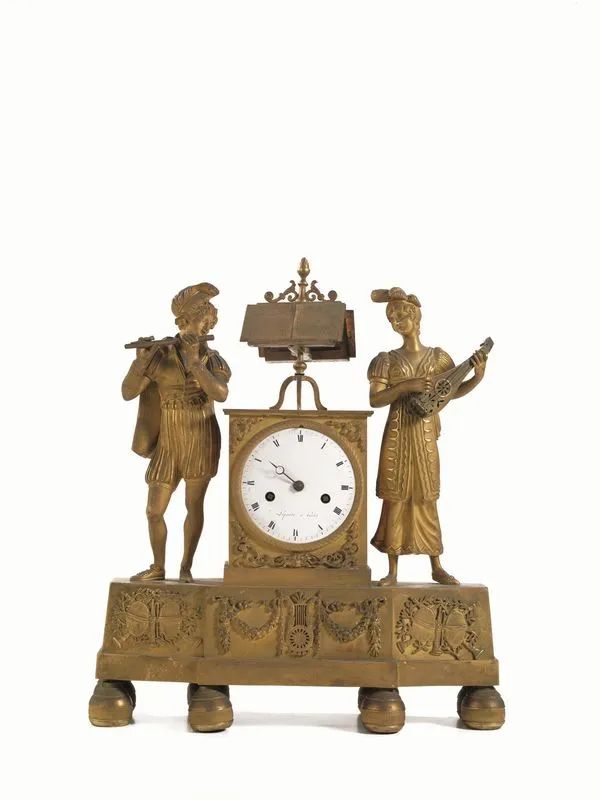 OROLOGIO DA TAVOLO, PARIGI, MET&Agrave; SECOLO XIX  - Auction IMPORTANT EUROPEAN FURNITURE AND WORKS OF ART - Pandolfini Casa d'Aste