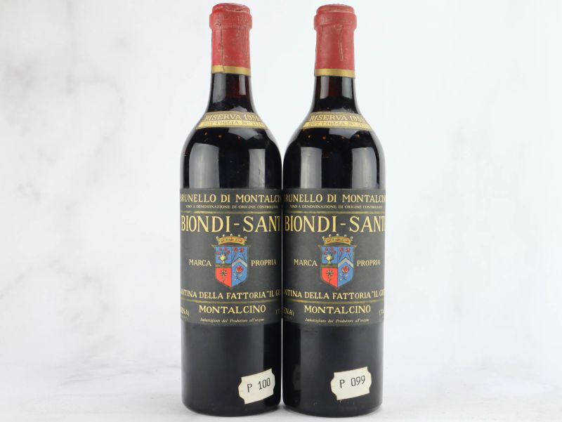 



Brunello di Montalcino Riserva Biondi Santi 1955  - Auction ALCHIMIA - Fine and Rare Wine - Pandolfini Casa d'Aste