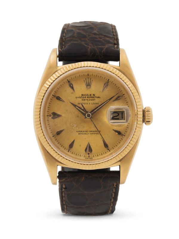 ROLEX IN ORO ROSA, REF.6605, MOD. OVETTONE  - Asta OROLOGI DA POLSO e da tasca - Pandolfini Casa d'Aste