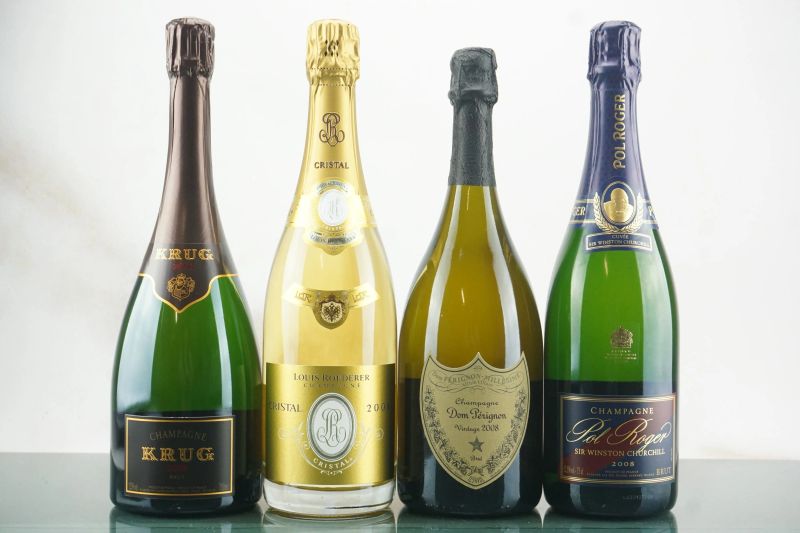 Selezione Champagne 2008  - Auction LA RAFFINATEZZA DELLA COMPLESSITA' - Fine and Rare Wine - Pandolfini Casa d'Aste