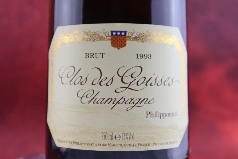 



Clos des Goisses Philipponat 1993  - Asta Smartwine 2.0 | Christmas Edition - Pandolfini Casa d'Aste