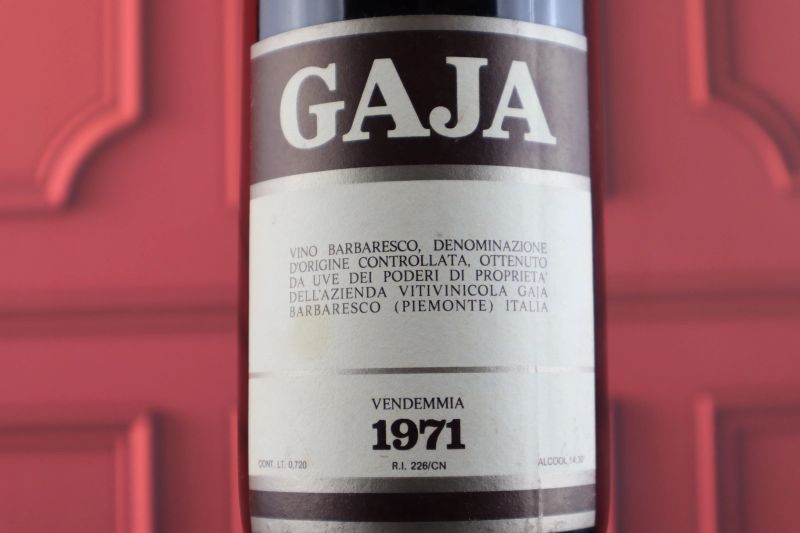 Barbaresco Gaja 1971   - Asta Smartwine 2.0 | Spring Classics - Pandolfini Casa d'Aste