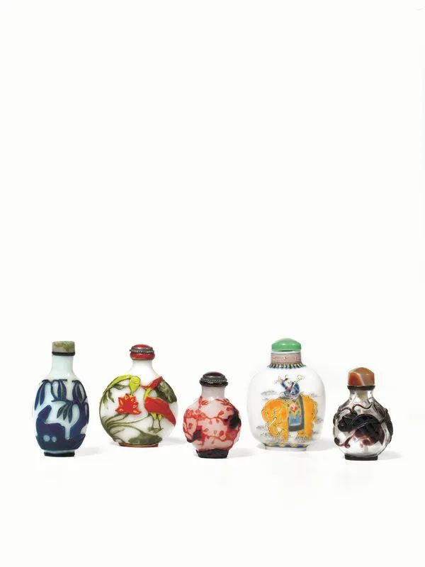 CINQUE SNUFF BOTTLES, CINA, SEC. XX  - Asta Arte Orientale - Pandolfini Casa d'Aste