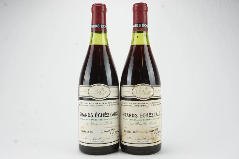      Grands &Eacute;ch&eacute;zeaux Domaine de la Roman&eacute;e Conti 1985   - Auction The Art of Collecting - Italian and French wines from selected cellars - Pandolfini Casa d'Aste