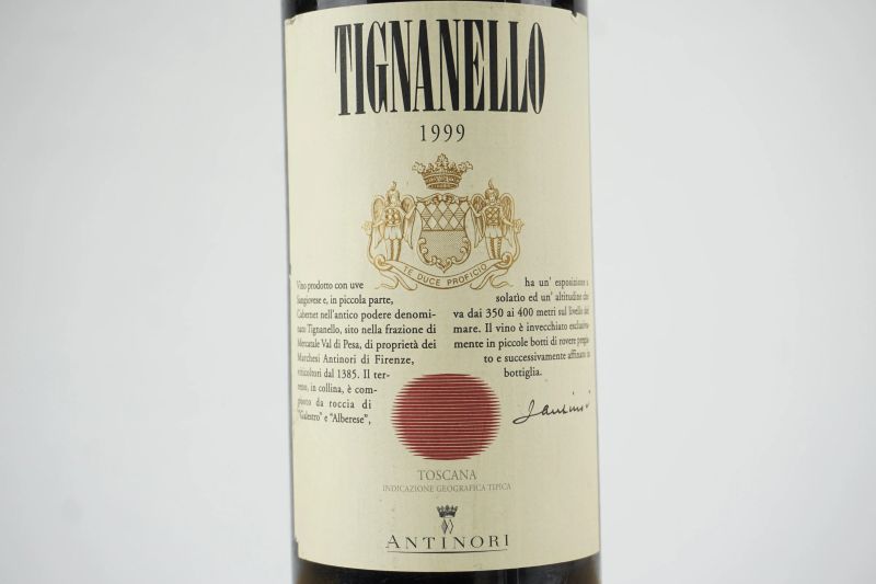      Tignanello Antinori 1999   - Asta ASTA A TEMPO | Smart Wine & Spirits - Pandolfini Casa d'Aste