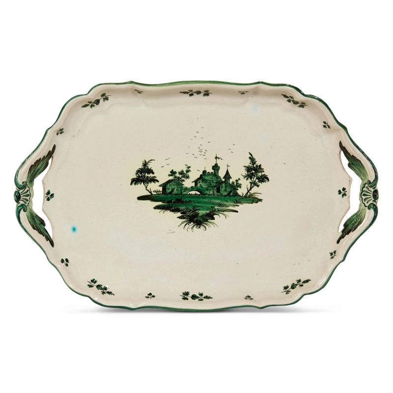 



A FERNIANI LARGE TRAY, FAENZA, LAST QUARTER 18TH CENTURY  - Auction CERAMICS. MAJOLICA AND PORCELAIN FROM THE RENAISSANCE TO THE 18TH CENTURY - Pandolfini Casa d'Aste