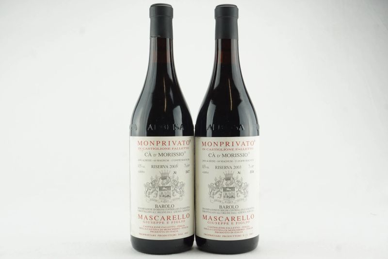Barolo C&agrave; d&rsquo;Morissio Giuseppe Mascarello 2003  - Auction THE SIGNIFICANCE OF PASSION - Fine and Rare Wine - Pandolfini Casa d'Aste