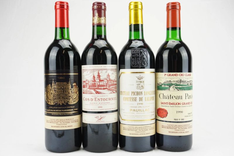      Selezione Bordeaux 1990   - Auction Il Fascino e l'Eleganza - A journey through the best Italian and French Wines - Pandolfini Casa d'Aste
