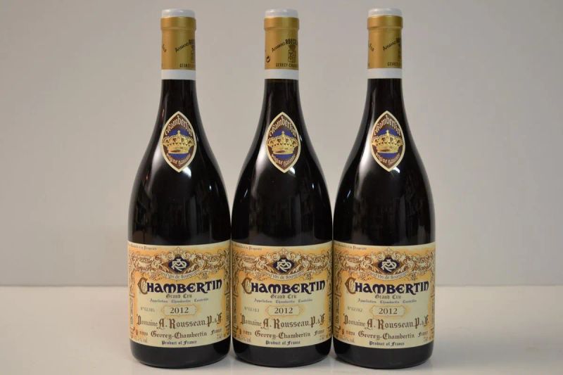 *Chambertin Domaine Armand Rousseau 2012  - Asta Vini e distillati da collezione da cantine selezionate - Pandolfini Casa d'Aste