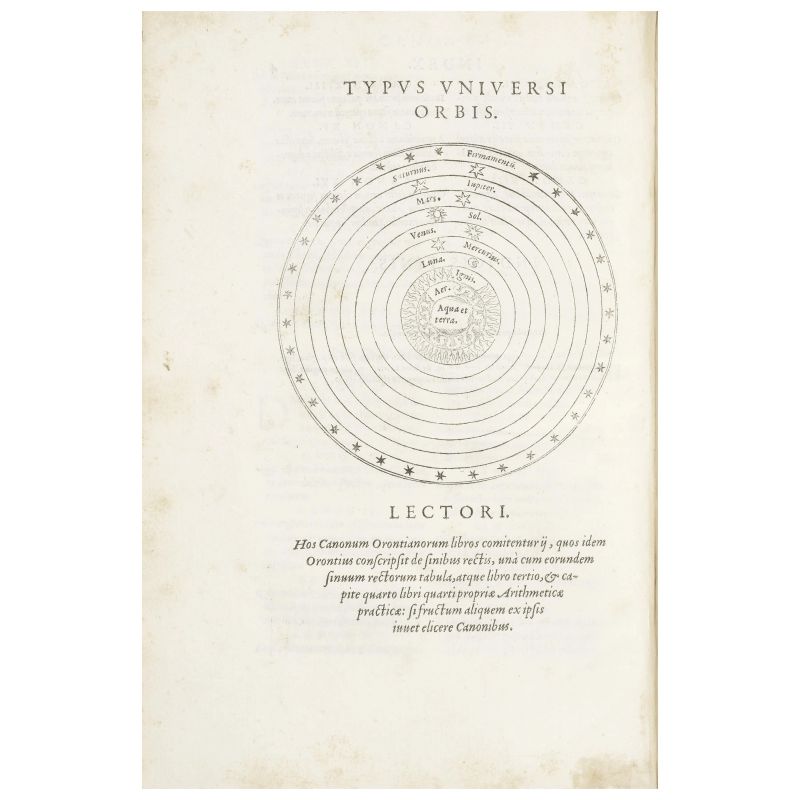 Fineo, Oronzio. In eos quos de Mundi sphaera conscripsit libros. Parigi, Vascosan, 1553.  - Asta LIBRI, MANOSCRITTI, AUTOGRAFI E STAMPE - Pandolfini Casa d'Aste
