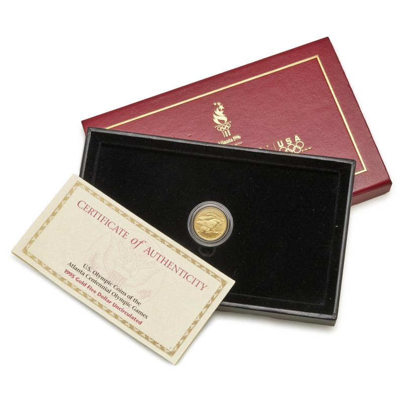 



5 Dollari 1995 &ldquo;Atlanta Centennial Olympic Games&rdquo; - Zecca: West Point  - Asta NUMISMATICA - Pandolfini Casa d'Aste