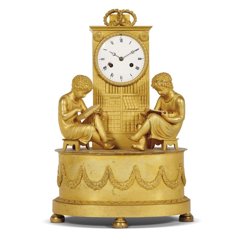 A FRENCH TABLE CLOCK, FIRST HALF 19TH CENTURY  - Auction INTERNATIONAL FINE ART - Pandolfini Casa d'Aste