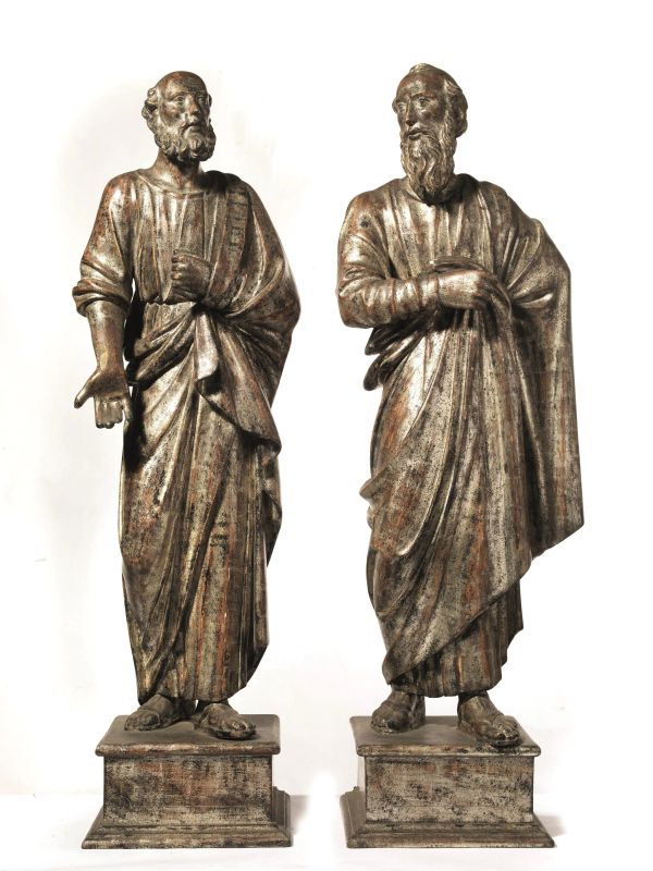 COPPIA DI SCULTURE, SECOLO XVIII  - Auction Works of Art and Sculptures, Porcelain and Maiolica - Pandolfini Casa d'Aste