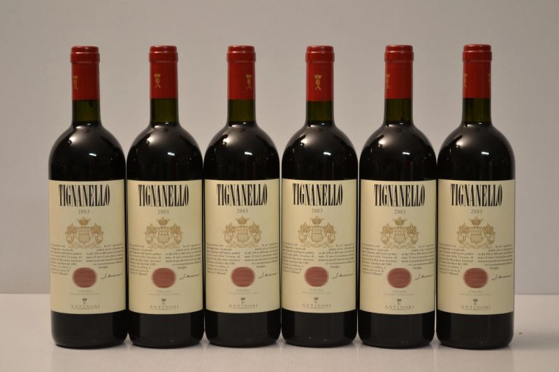 Tignanello Antinori 2003  - Asta L'Eccellenza dei Vini Italiani ed Esteri da Cantine selezionate - Pandolfini Casa d'Aste