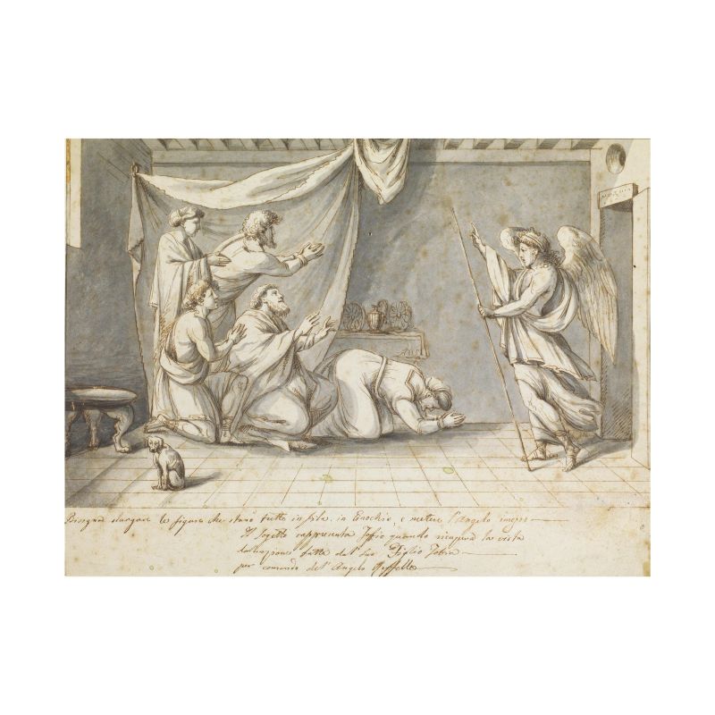 Neoclassical artist, early 19th century  - Auction TIMED AUCTION | WORKSONPAPER: DRAWINGS, PAINTINGS AND PRINTS - Pandolfini Casa d'Aste