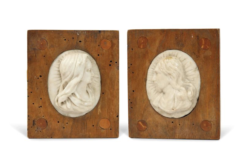 COPPIA DI RILIEVI, ROMA, SECOLO XVII  - Asta Sculture e oggetti d'arte - Pandolfini Casa d'Aste