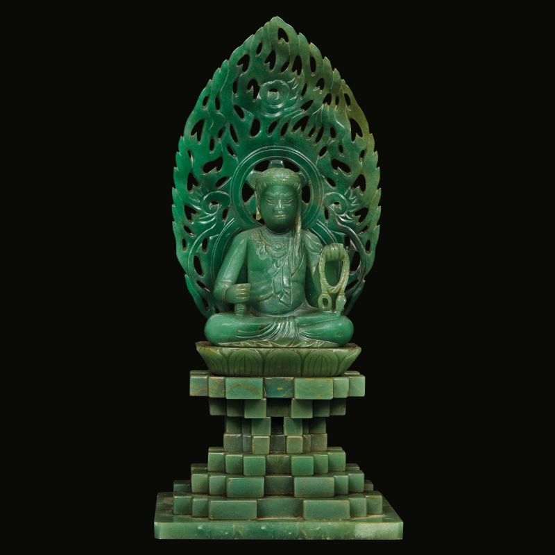 FIGURA DI BUDDHA, CINA, DINASTIA QING, SEC. XIX/XX  - Asta Asian Art | 东方艺术 - Pandolfini Casa d'Aste