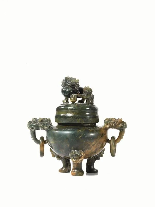 INCENSIERE CON COPERCHIO, CINA SEC. XX  - Auction Asian Art - Pandolfini Casa d'Aste