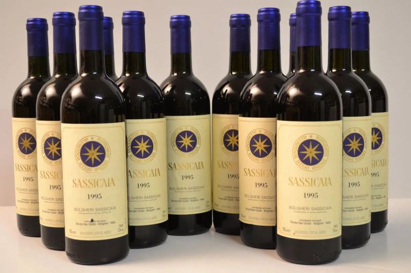 Sassicaia Tenuta San Guido 1995                                             - Asta Vini e distillati da collezione da cantine selezionate - Pandolfini Casa d'Aste