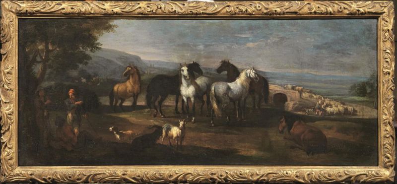 Scuola romana, fine sec. XVII-inizi XVIII  - Auction 19th century Paintings - II - Pandolfini Casa d'Aste