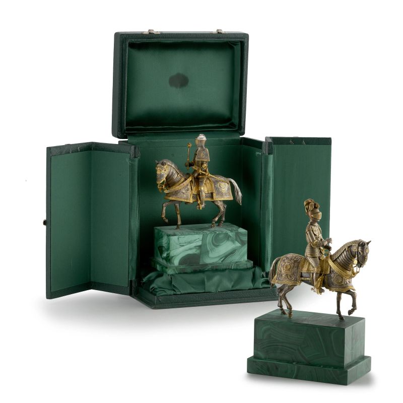 



COPPIA DI PICCOLE SCULTURE, SECOLO XX  - Auction Italian and european silvers - Pandolfini Casa d'Aste