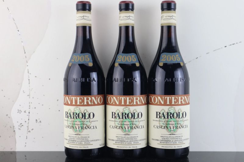 



Barolo Cascina Francia Giacomo Conterno 2005  - Asta FORMA - Vini Pregiati e da Collezione - Pandolfini Casa d'Aste