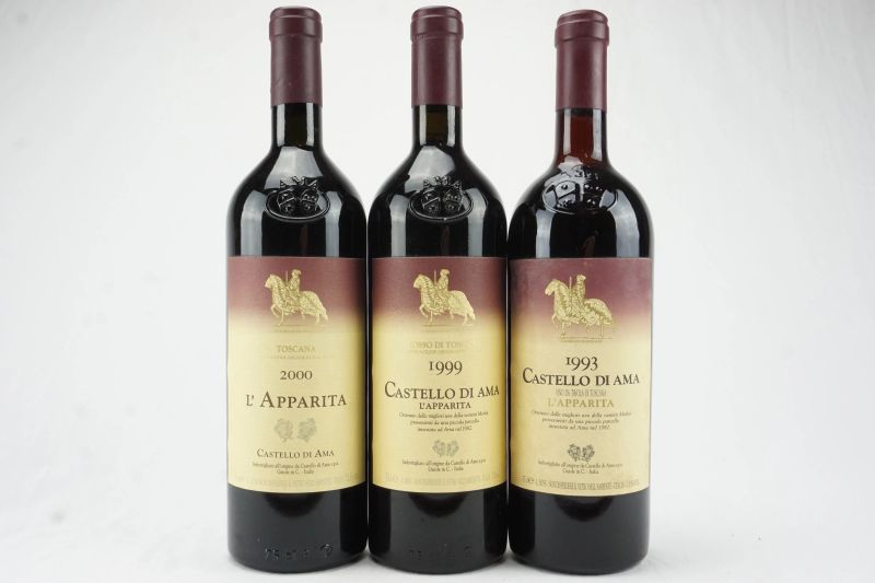      L&rsquo;Apparita Castello di Ama   - Auction The Art of Collecting - Italian and French wines from selected cellars - Pandolfini Casa d'Aste
