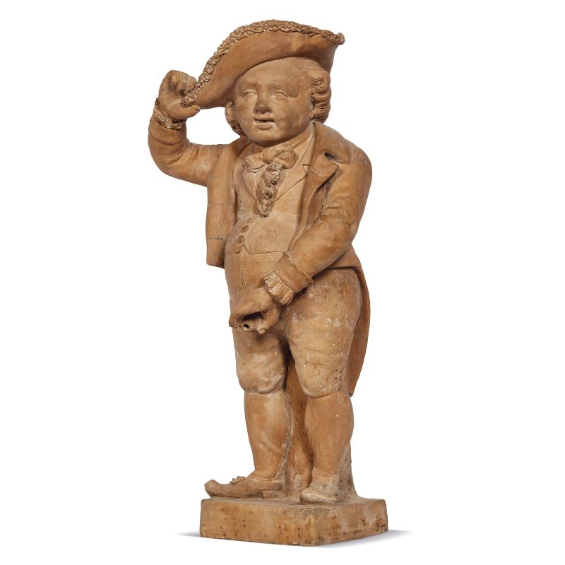 Tuscan workshop, 18th century, Young boy, terracotta  - Auction GIOVANNI PRATESI | HOMO FABER PART II - Pandolfini Casa d'Aste