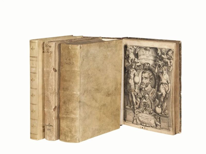 (Lotto di libri cinquecenteschi a carattere storico)  - Auction Prints and Drawings from XVI to XX century - Books and Autographs - Pandolfini Casa d'Aste