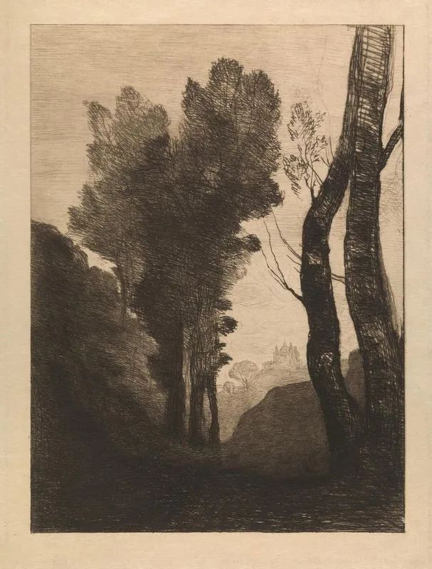 Corot, Jean Baptiste Camille  - Auction Prints and Drawings from XVI to XX century - Books and Autographs - Pandolfini Casa d'Aste