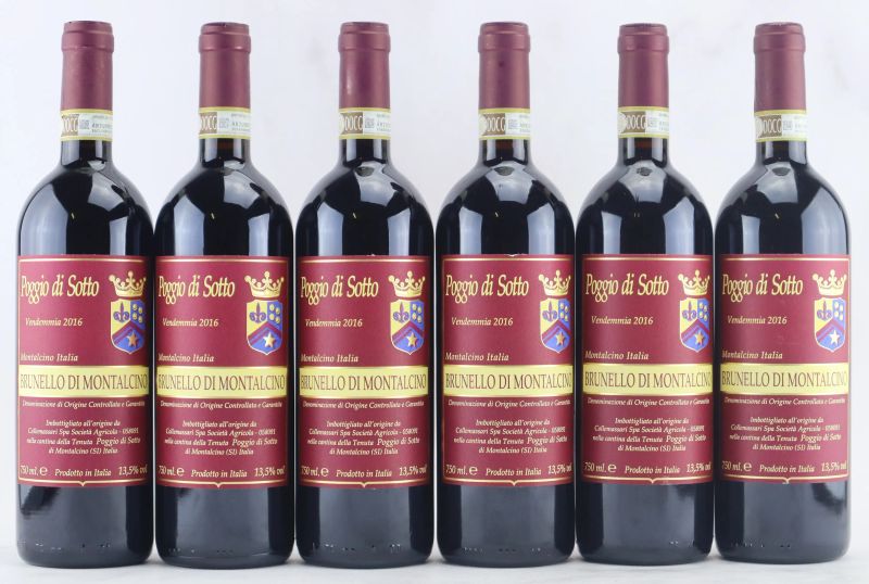 Brunello di Montalcino Poggio di Sotto 2016  - Auction Fine and Rare Wine from a Single Owner Collection - Pandolfini Casa d'Aste