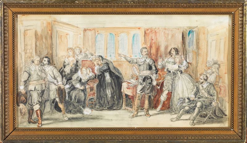 Carl Theodor Von Piloty : Carl Theodor von Piloty  - Auction TIMED AUCTION | PAINTINGS, FURNITURE AND WORKS OF ART - Pandolfini Casa d'Aste