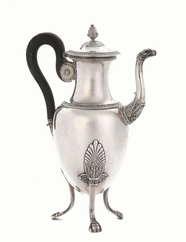 CAFFETTIERA, PARIGI, 1830 CIRCA&nbsp;&nbsp;&nbsp;&nbsp;&nbsp;&nbsp;&nbsp;&nbsp;&nbsp;&nbsp;&nbsp;&nbsp;&nbsp;&nbsp;&nbsp;&nbsp;&nbsp;&nbsp;&nbsp;&nbsp;&nbsp;&nbsp;&nbsp;&nbsp;&nbsp;&nbsp;&nbsp;&nbsp;&nbsp;&nbsp;&nbsp;&nbsp;&nbsp;&nbsp;&nbsp;&nbsp;&nbsp;&nbsp;&nbsp;&nbsp;&nbsp;&nbsp;&nbsp;  - Auction Russian, European and Italian Silver - Pandolfini Casa d'Aste