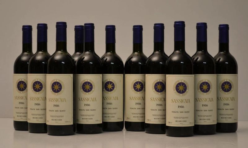 Sassicaia Tenuta San Guido 1986  - Asta VINI PREGIATI DA IMPORTANTI CANTINE ITALIANE - Pandolfini Casa d'Aste