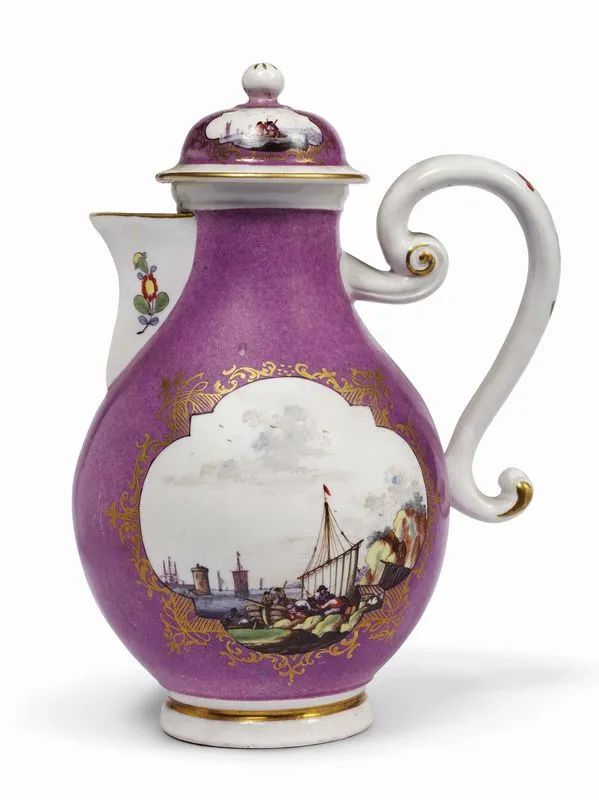 CAFFETTIERA, MEISSEN, 1740  - Auction The charm and splendour of maiolica and porcelain: the Pietro Barilla Collection and an important Roman collection - Pandolfini Casa d'Aste