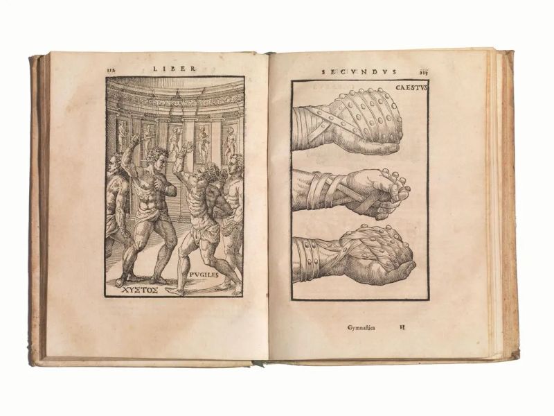(Sport&nbsp; Illustrati 500) MERCURIALE, Girolamo (1530-1606). Hieronymi&nbsp;&nbsp;&nbsp;&nbsp;&nbsp;&nbsp;&nbsp;  - Asta Stampe e disegni antichi e moderni-Libri Antichi - Pandolfini Casa d'Aste