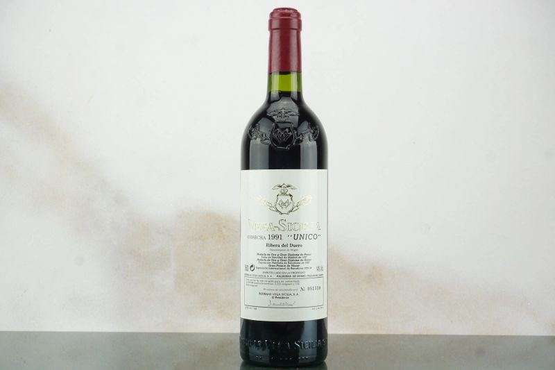 Unico Vega Sicilia 1991  - Auction LA RAFFINATEZZA DELLA COMPLESSITA' - Fine and Rare Wine - Pandolfini Casa d'Aste