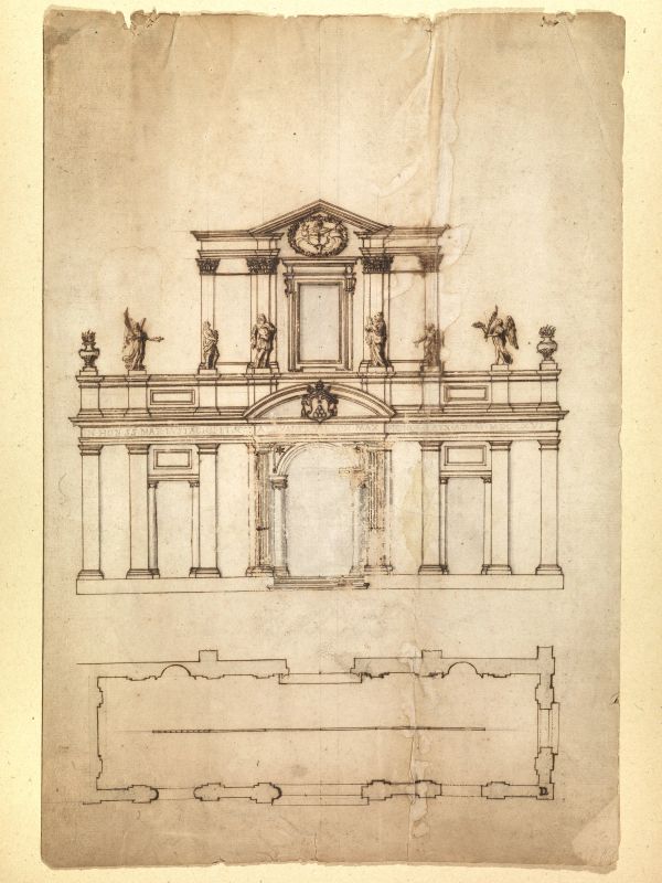 Scuola italiana, sec. XVIII                                                 - Auction Works on paper: 15th to 19th century drawings, paintings and prints - Pandolfini Casa d'Aste