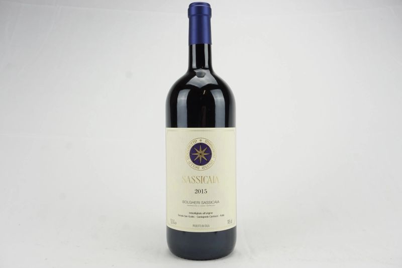      Sassicaia Tenuta San Guido 2015    - Asta Il Fascino e l'Eleganza - Un percorso tra i migliori Vini italiani e francesi - Pandolfini Casa d'Aste