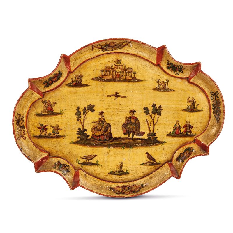 



A VENETIAN TRAY, 18TH CENTURY  - Auction FURNITURE, MAJOLICA AND WORKS OF ART - Pandolfini Casa d'Aste