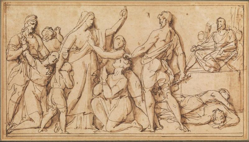 Scuola neoclassica italiana  - Asta Stampe e disegni dal XVI al XX secolo - Pandolfini Casa d'Aste