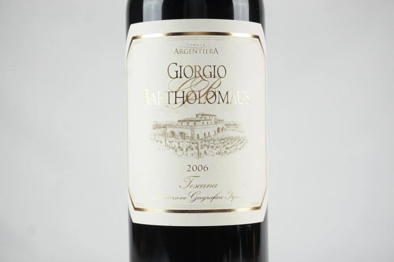      Giorgio Bartholomaus Argentiera   - Auction ONLINE AUCTION | Smart Wine & Spirits - Pandolfini Casa d'Aste