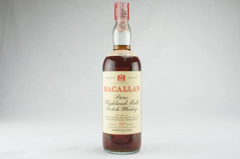 Macallan 1953  - Asta Dal Rosso all'Oro - Whisky e Distillati da Collezione - Pandolfini Casa d'Aste