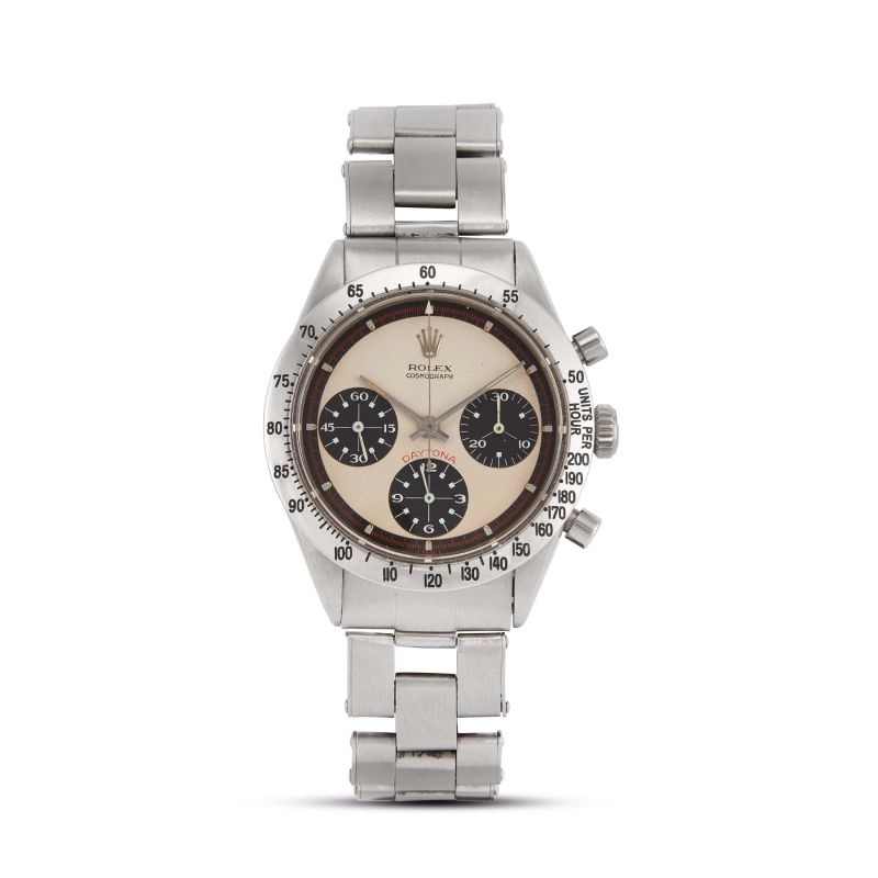Rolex : 



ROLEX DAYTONA PAUL NEWMAN AFTERMARKET DIAL REF. 6239 N. 9234XX STAINLESS STEEL WRISTWATCH, 1962  - Auction WRISTWATCHES - Pandolfini Casa d'Aste